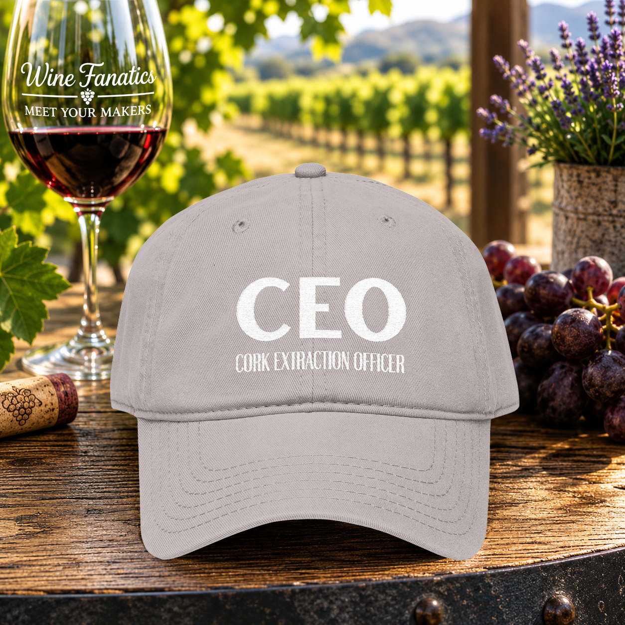 CEO Cork Extraction Officer Embroidered Hat