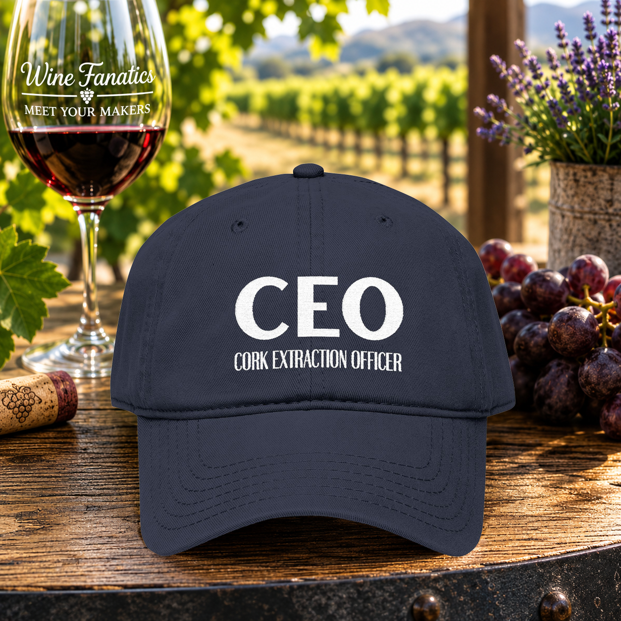 CEO Cork Extraction Officer Embroidered Hat