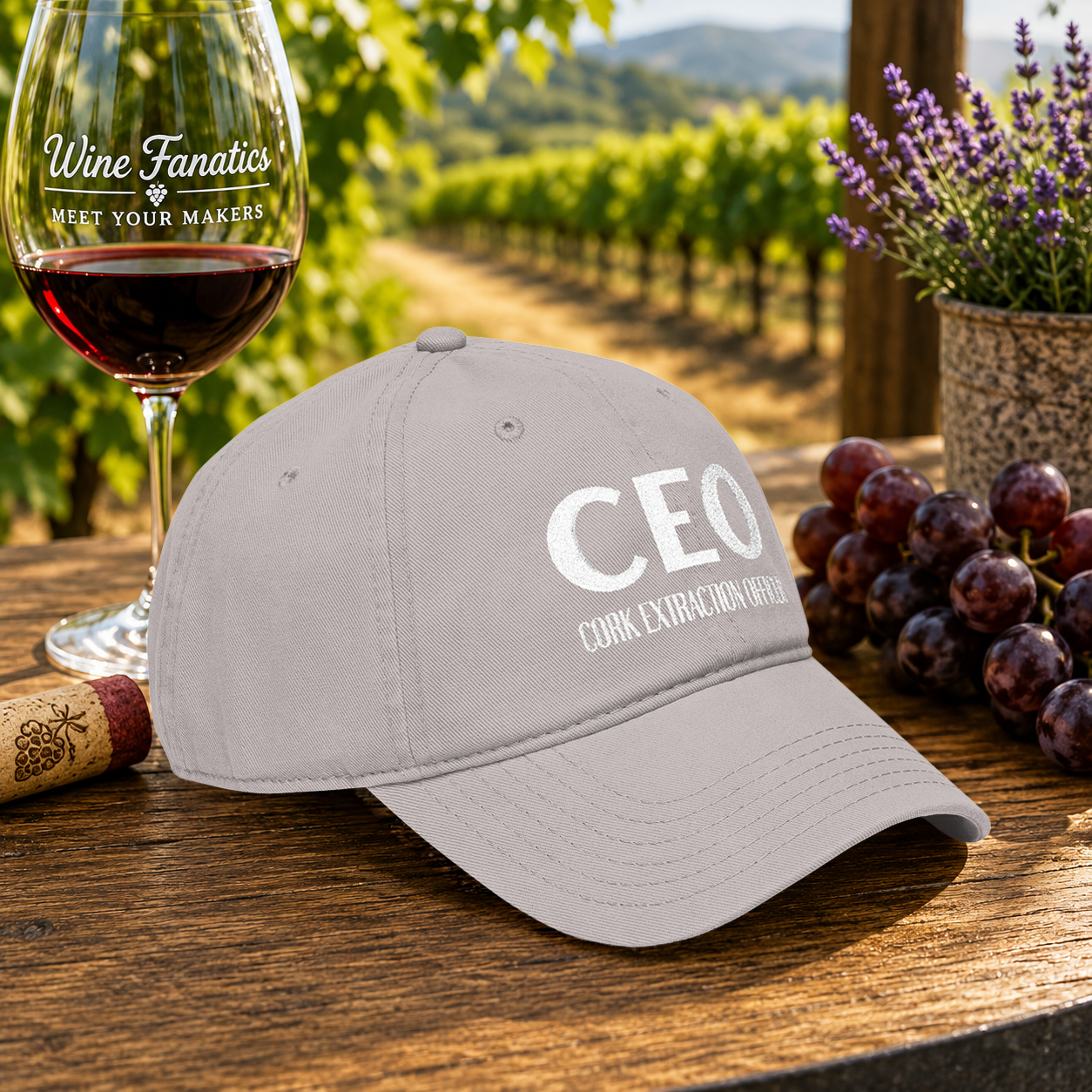 CEO Cork Extraction Officer Embroidered Hat