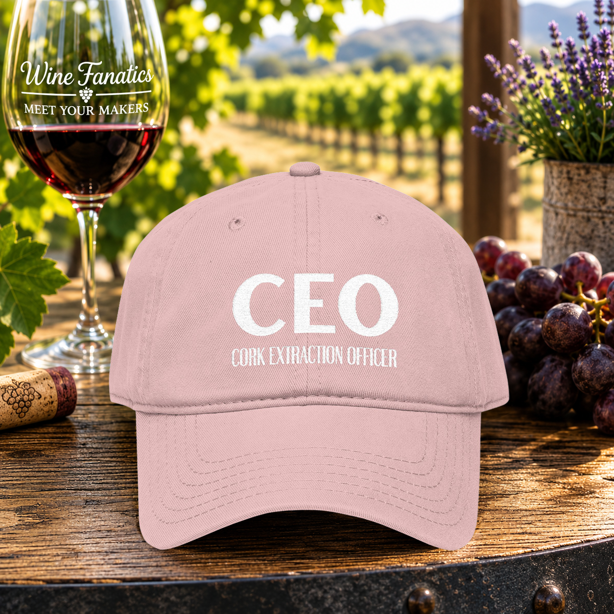CEO Cork Extraction Officer Embroidered Hat