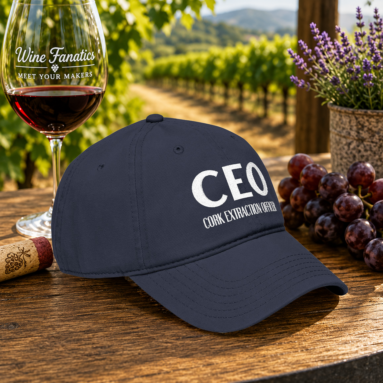 CEO Cork Extraction Officer Embroidered Hat