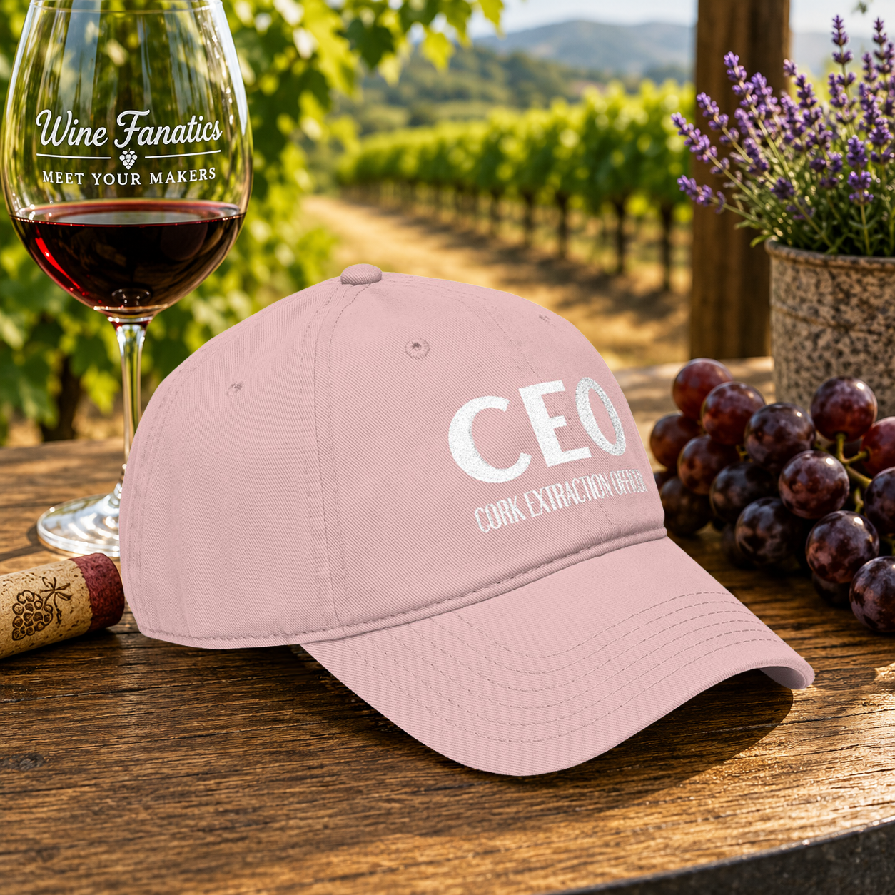 CEO Cork Extraction Officer Embroidered Hat