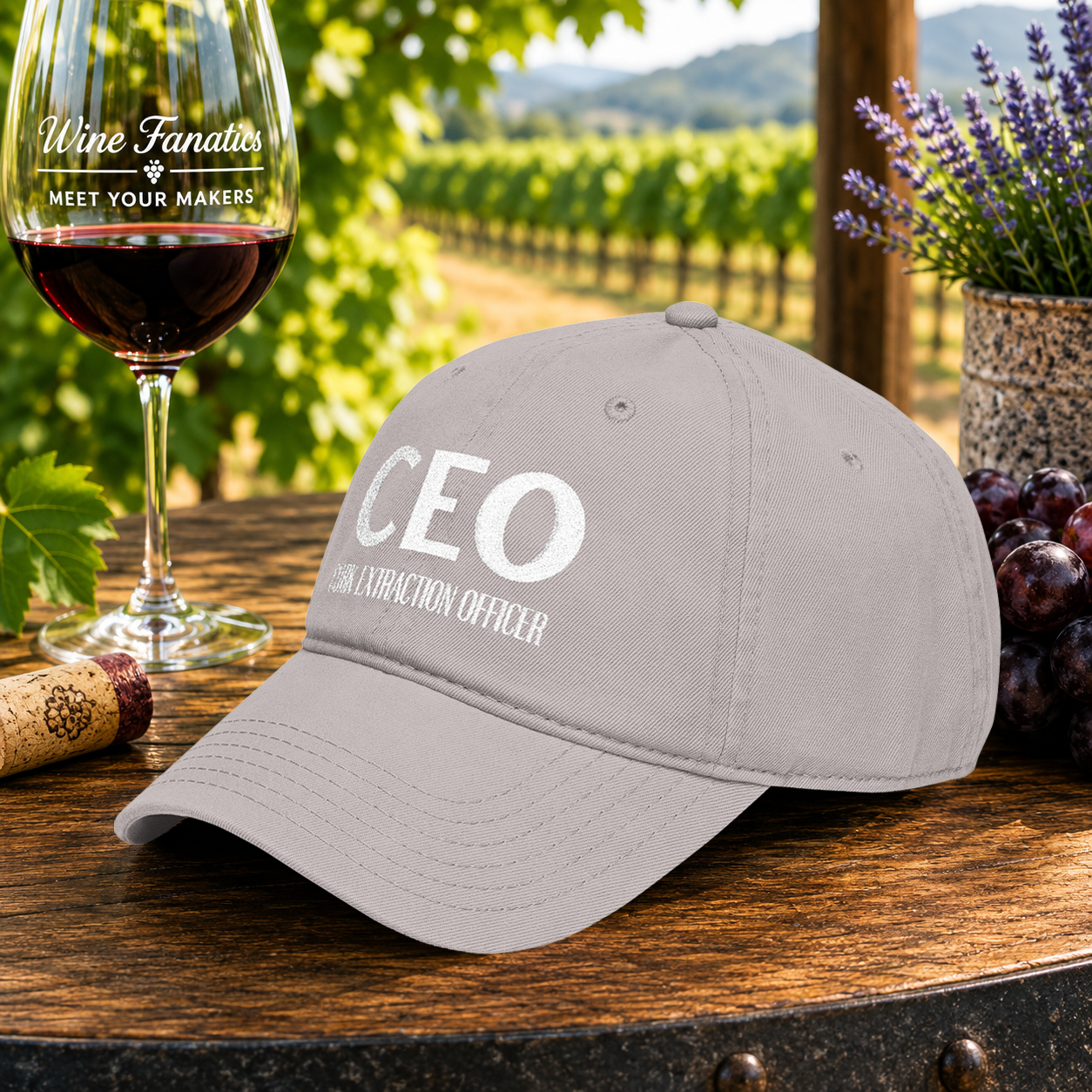 CEO Cork Extraction Officer Embroidered Hat