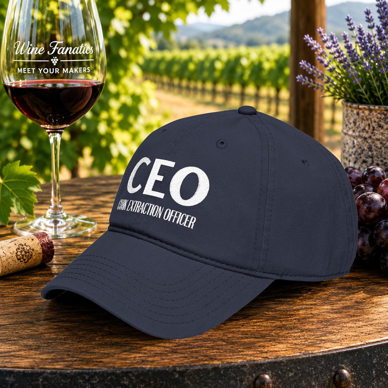 CEO Cork Extraction Officer Embroidered Hat