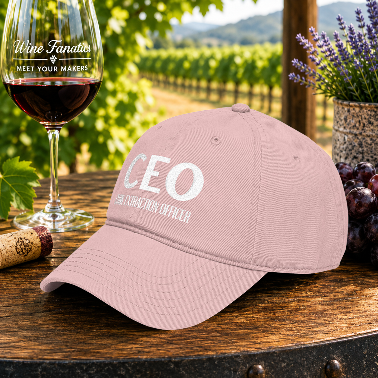 CEO Cork Extraction Officer Embroidered Hat