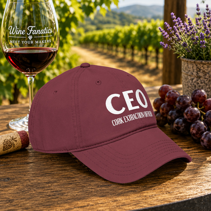 CEO Cork Extraction Officer Embroidered Hat