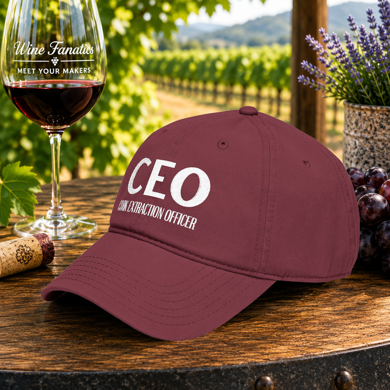 CEO Cork Extraction Officer Embroidered Hat