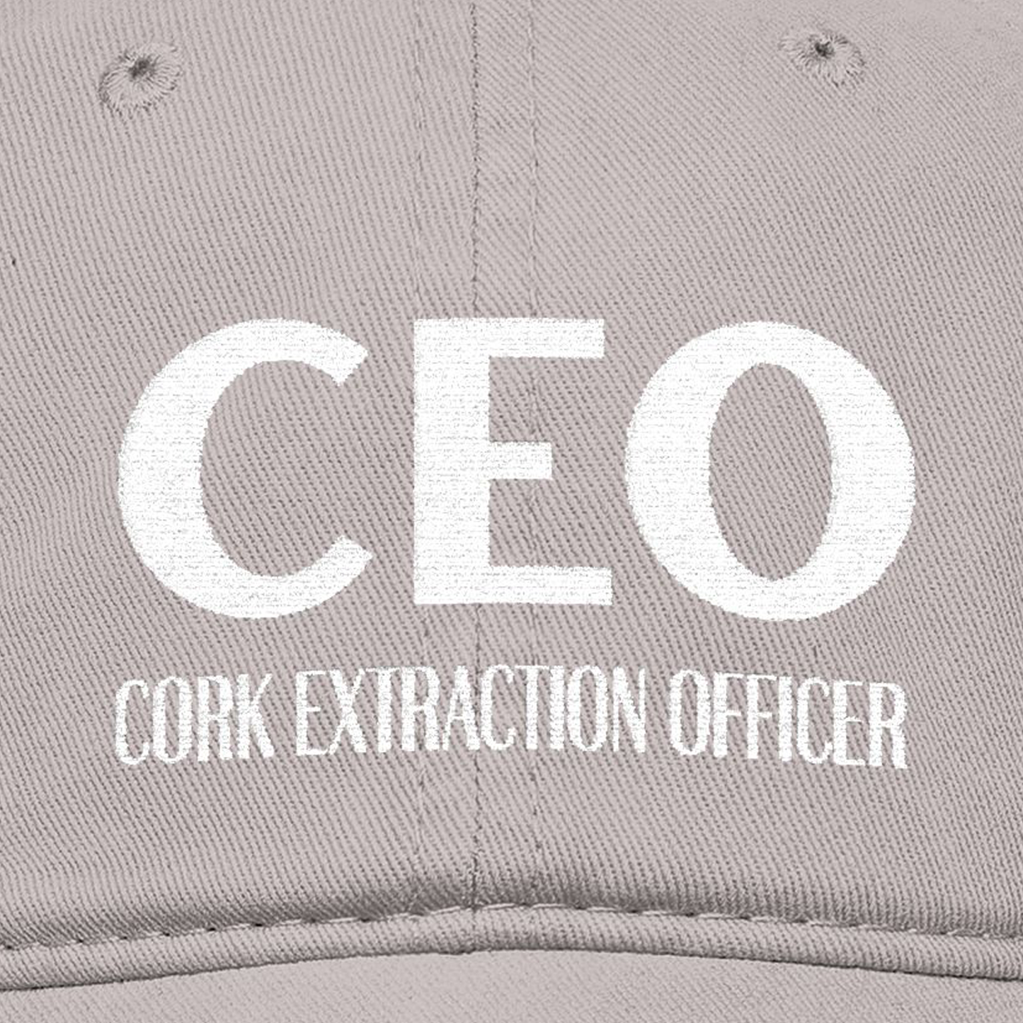 CEO Cork Extraction Officer Embroidered Hat