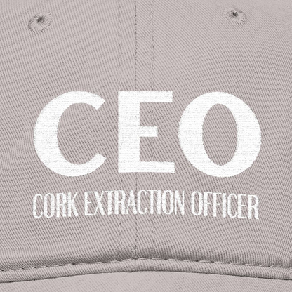 CEO Cork Extraction Officer Embroidered Hat
