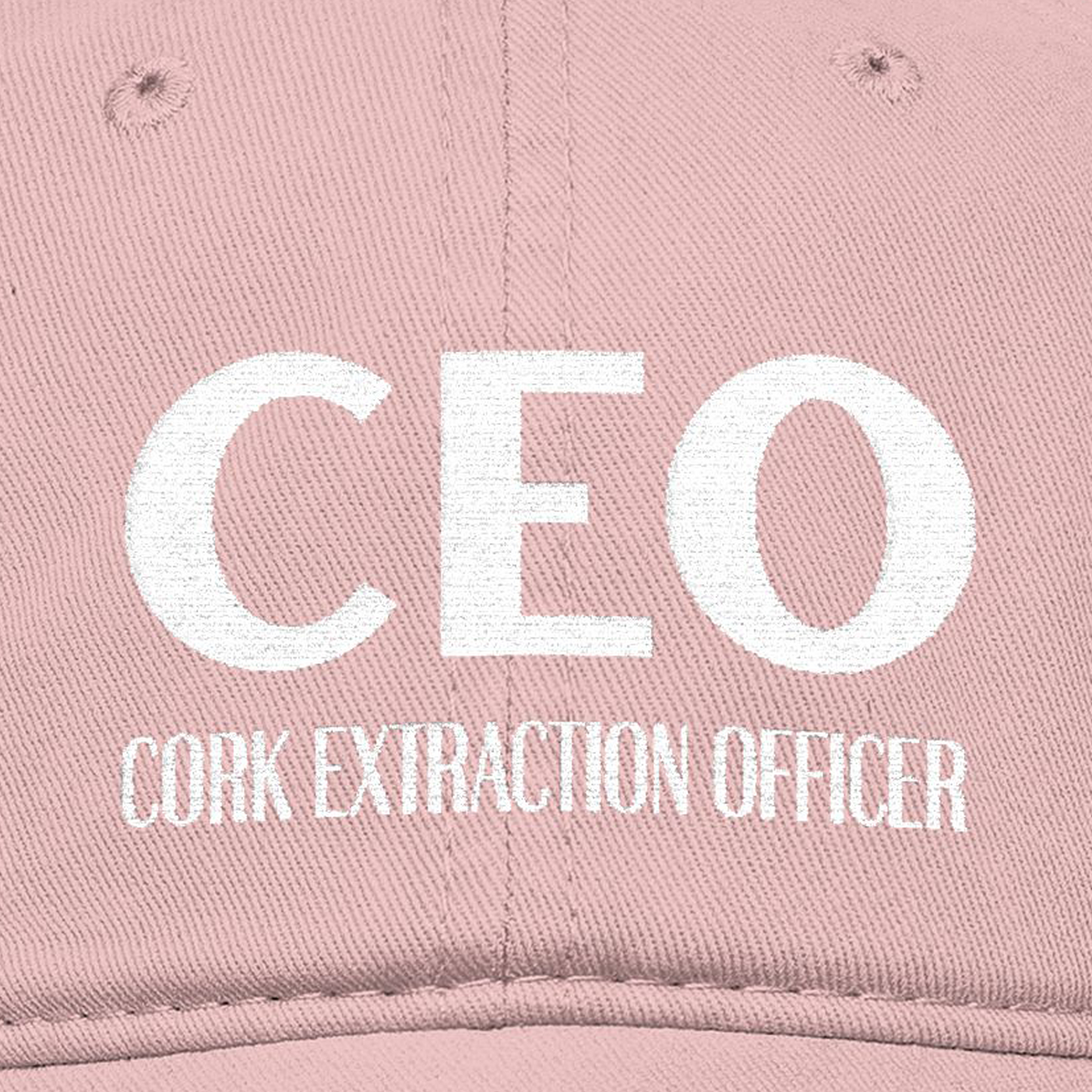 CEO Cork Extraction Officer Embroidered Hat