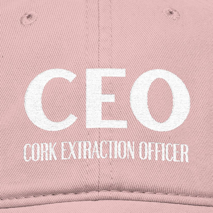 CEO Cork Extraction Officer Embroidered Hat