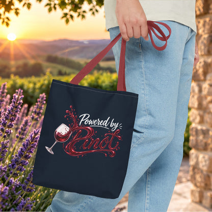 Powered By Pinot Personalized Tote Bag