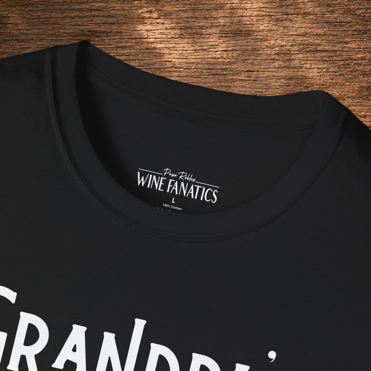 Grandpa's Reason To Wine Personalized Crew Neck T-Shirt