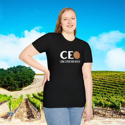 CEO Cork Extraction Officer Unisex Softstyle T-Shirt