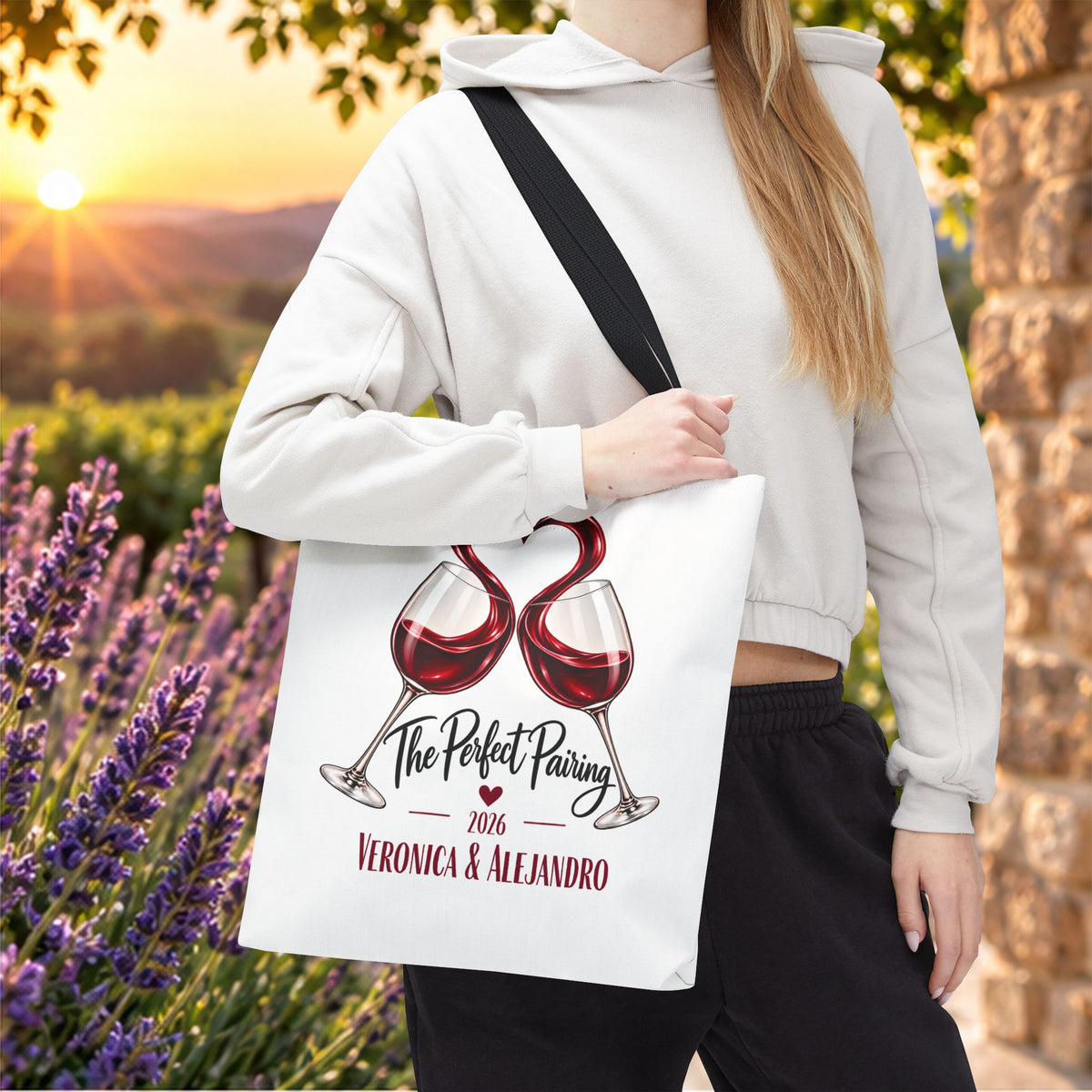 The Perfect Pairing Personalized Tote Bag