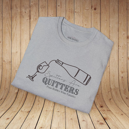 Spitters Are Quitters wine Unisex Softstyle T-Shirt
