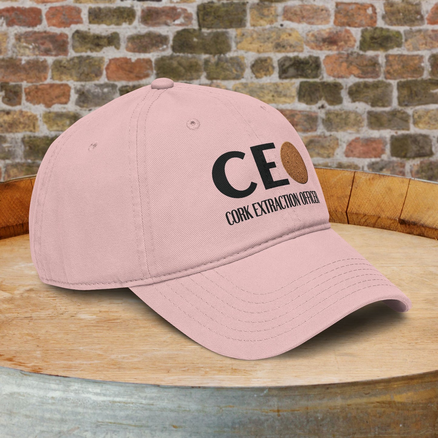 Cork Extraction Officer (CEO) Washed Baseball Cap