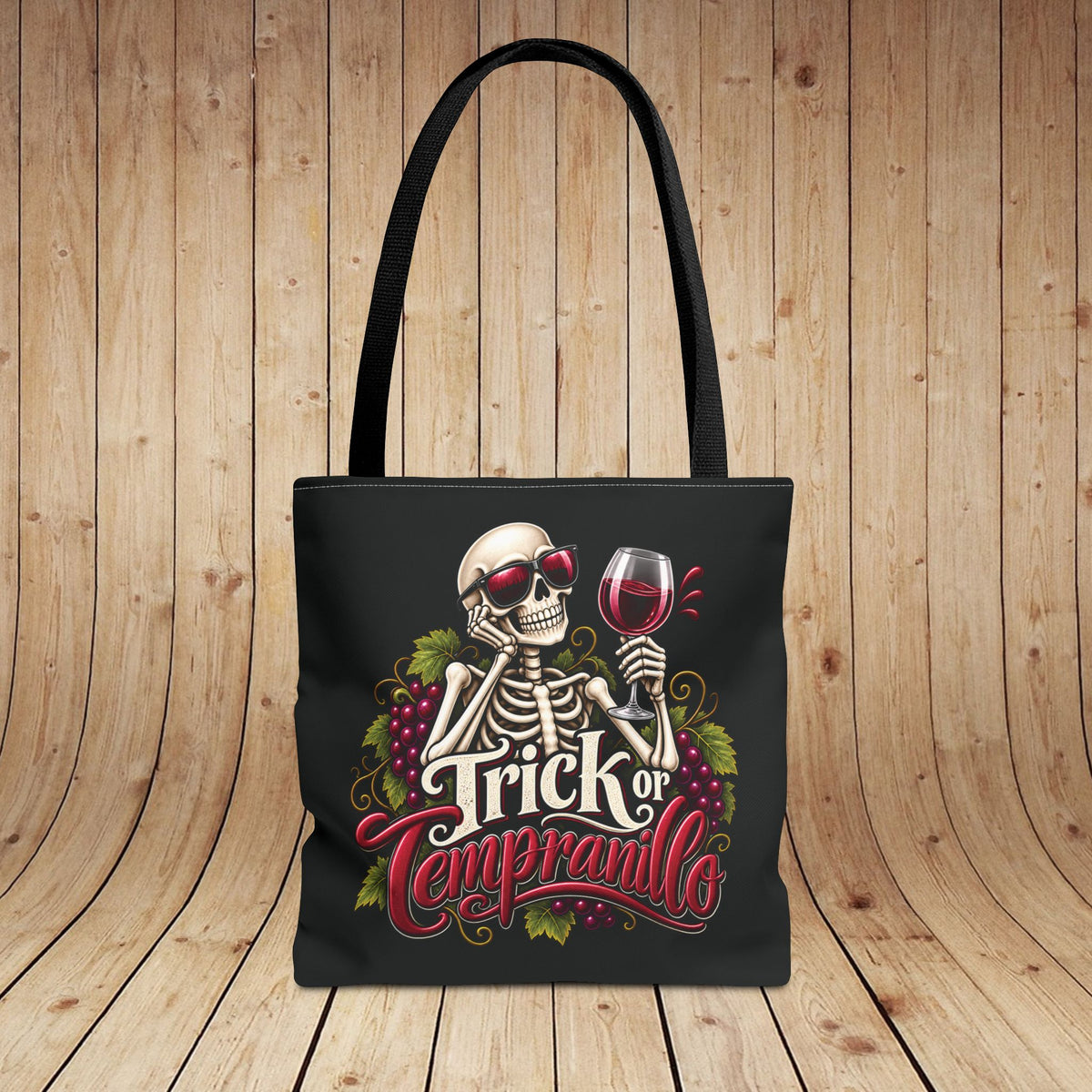 Trick Or Tempranillo Personalized Tote Bag