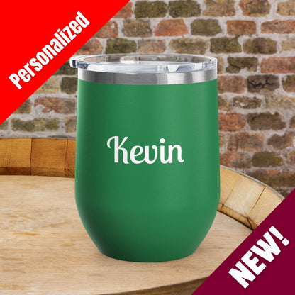 Daddy's Sippy Cup (mustache) Personalized 12oz Wine Tumbler