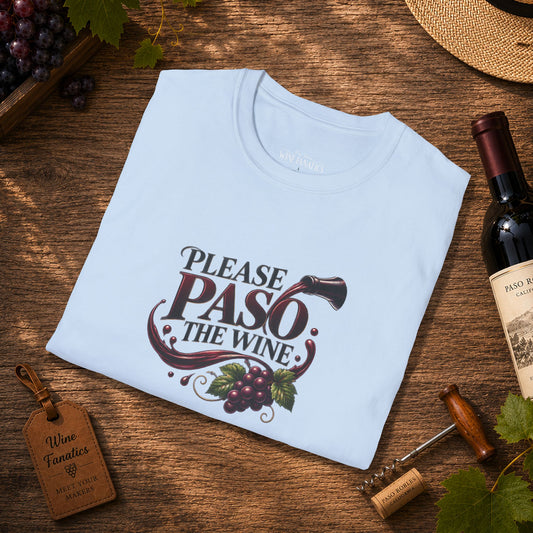 Please Paso The Wine Crewneck T-Shirt