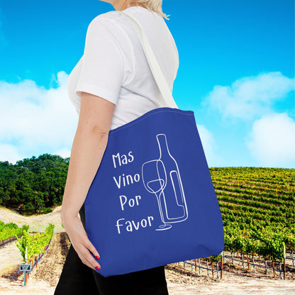 Mas Vino Por Favor Tote Bag