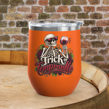 Trick Or Tempranillo 12oz Personalized Wine Tumbler