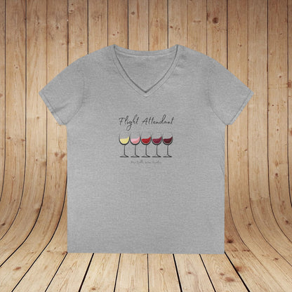 Flight Attendant Ladies V-Neck  Tee