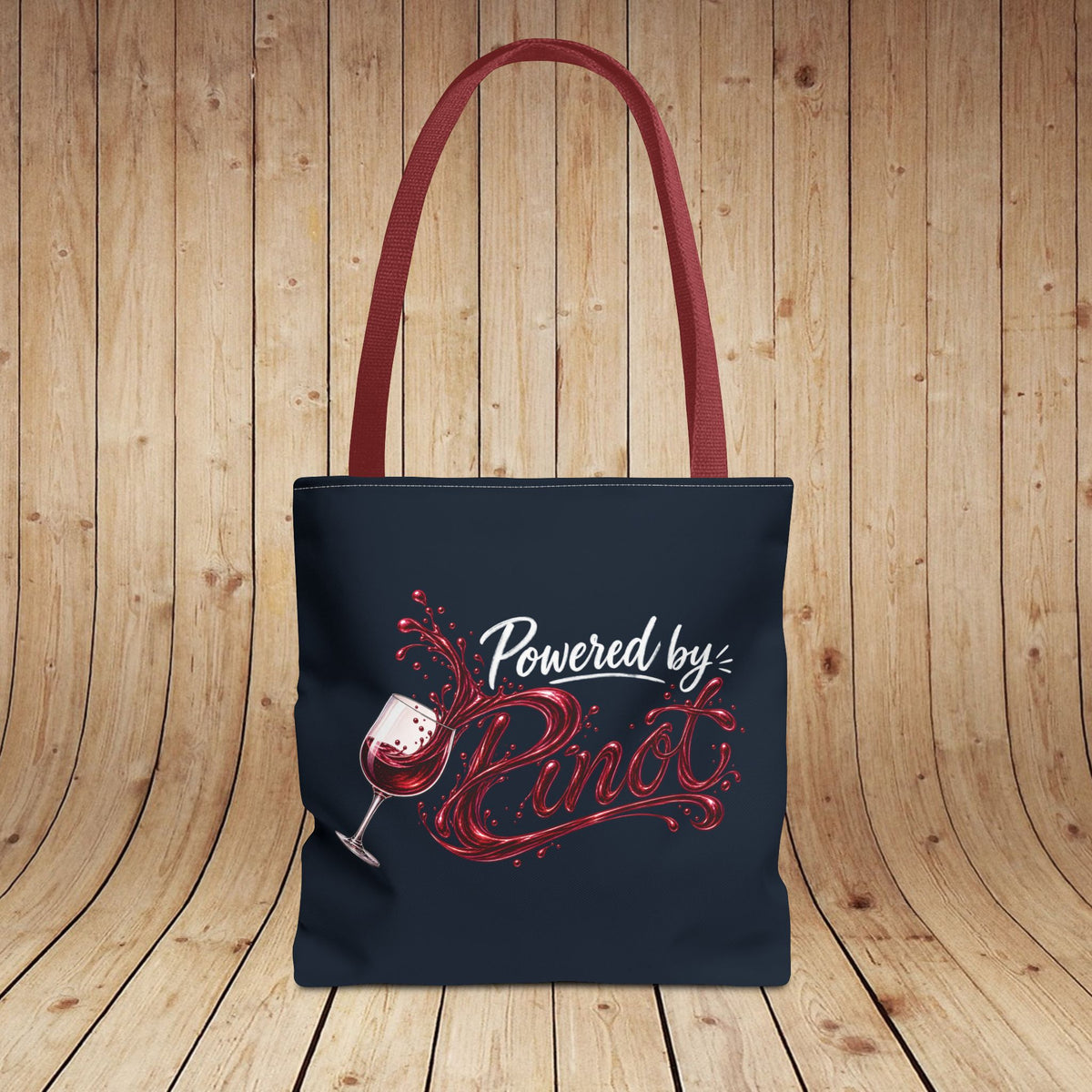 Powered By Pinot Personalized Tote Bag