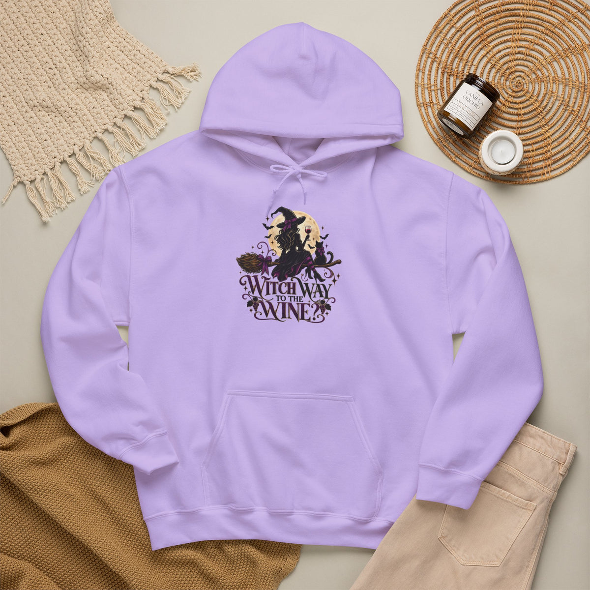 Witch Way To The Wine Hoodie