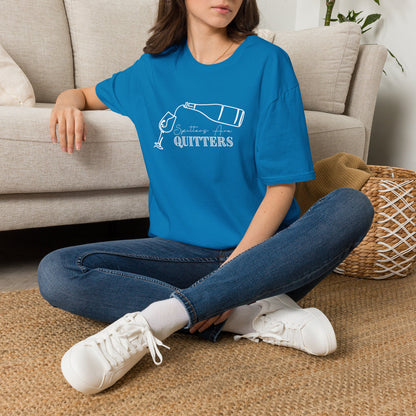 Spitters Are Quitters (wine) Crewneck Tee