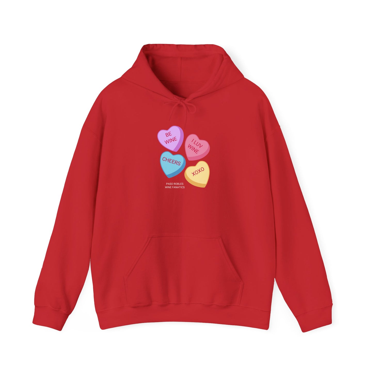 Wine Conversation Hearts Hoodie
