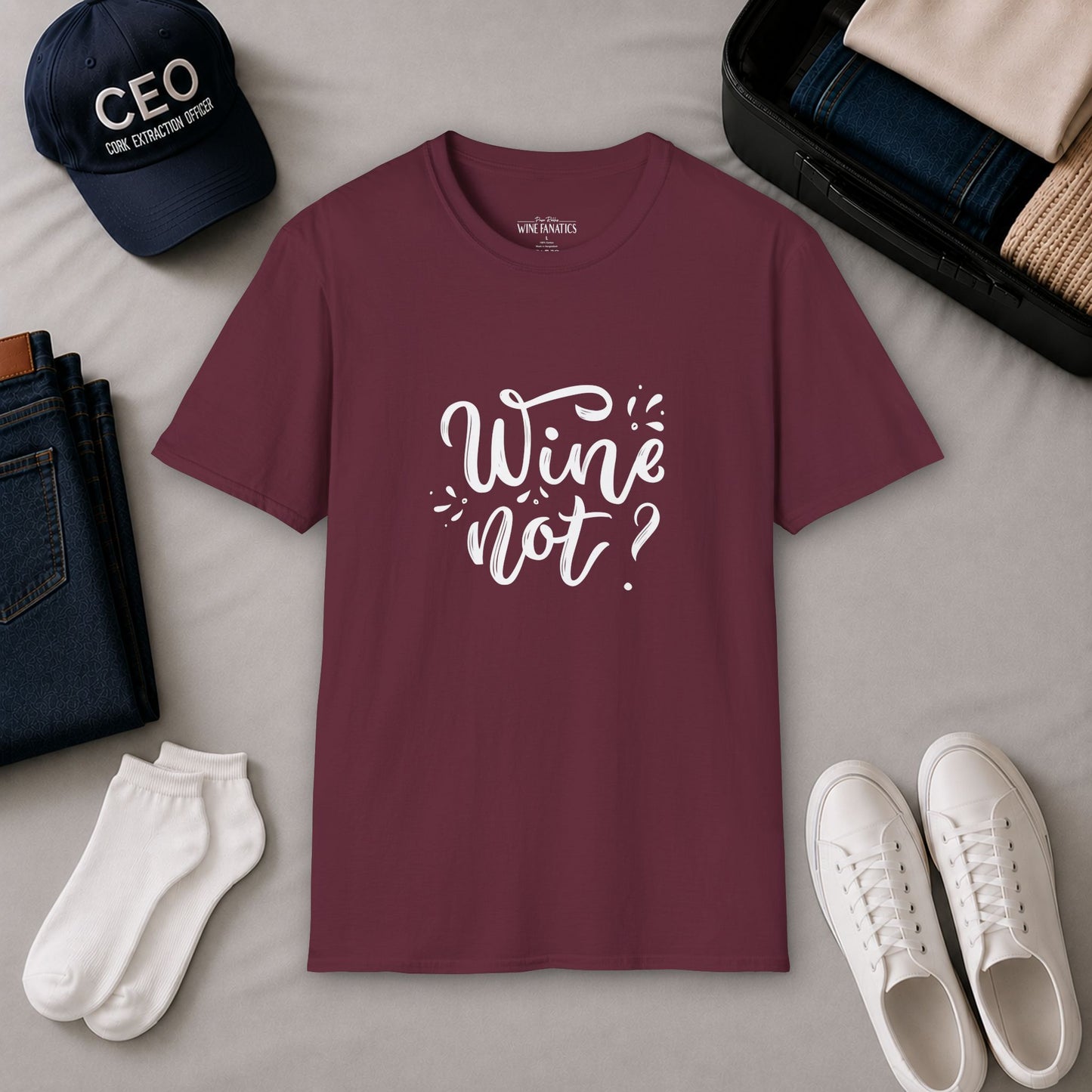 Wine Not? Crewneck Tee