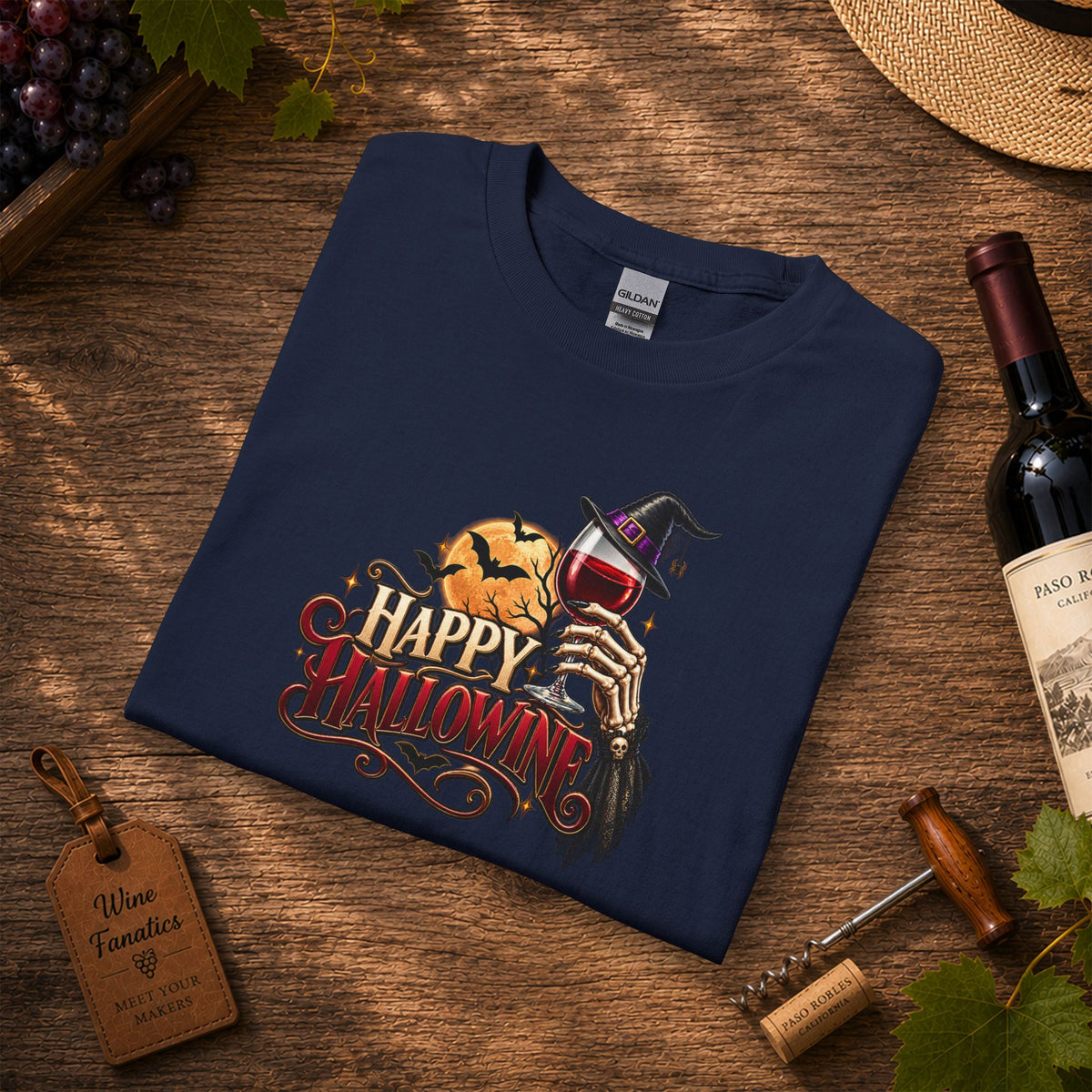 Happy Hallowine Long Sleeve T-Shirt