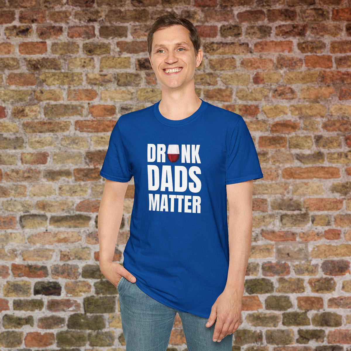 Drunk Dads Matter Crew Neck T-Shirt