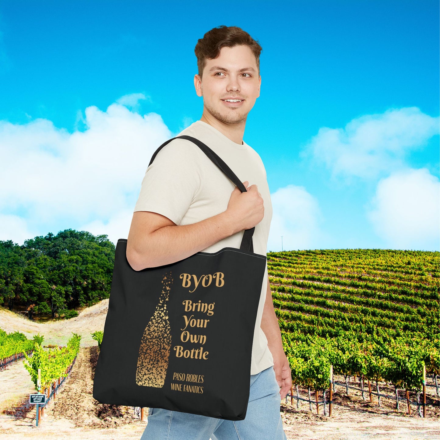 BYOB Bring Your Own Bottle Tote Bag