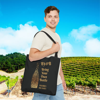 BYOB Bring Your Own Bottle Tote Bag