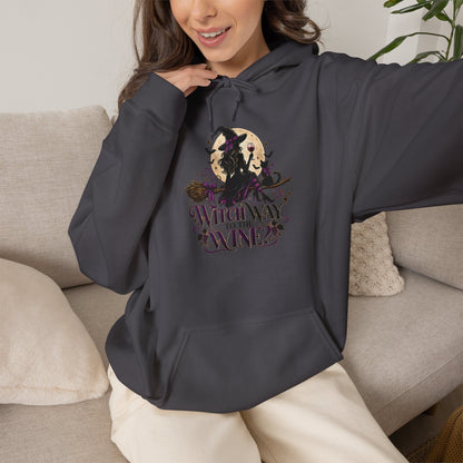 Witch Way To The Wine Hoodie