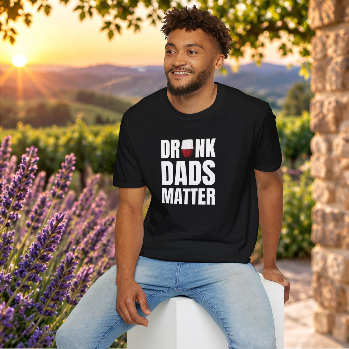 Drunk Dads Matter Crew Neck T-Shirt
