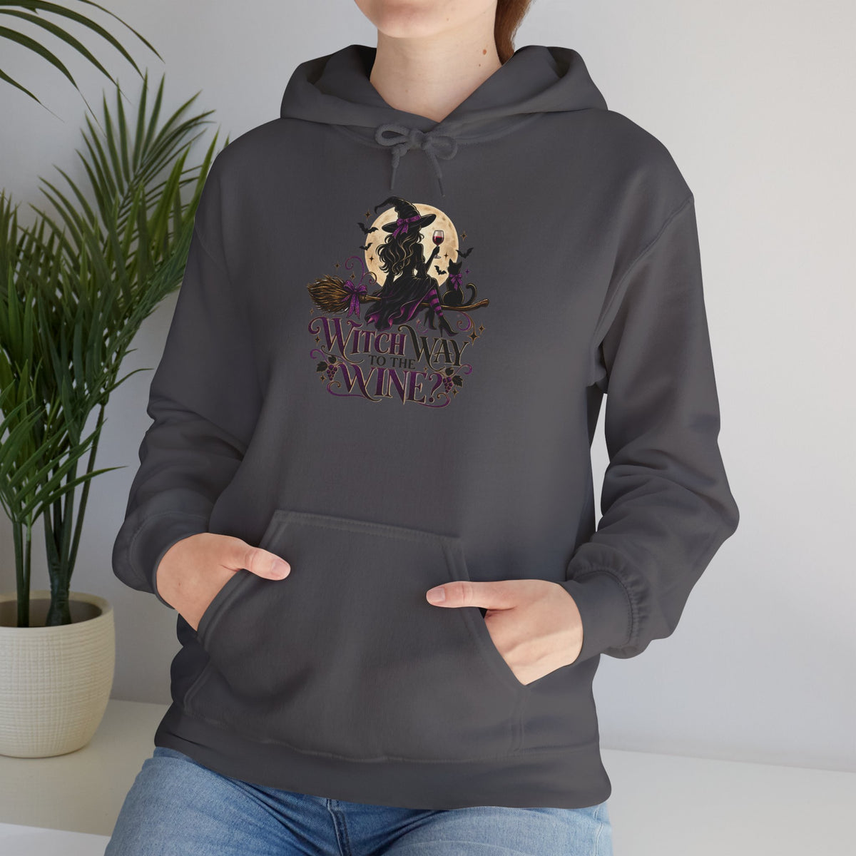 Witch Way To The Wine Hoodie