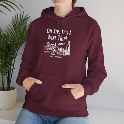 Oh Sip It's A Wine Trip 2025 Personalized Hoodie