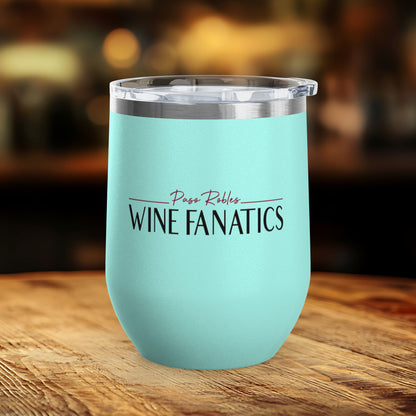 Paso Robles Wine Fanatics Logo 12oz Wine Tumbler