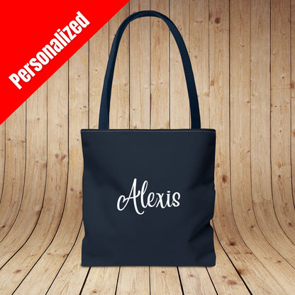 Red Wine & Blue Independence Day Personalized Tote Bag
