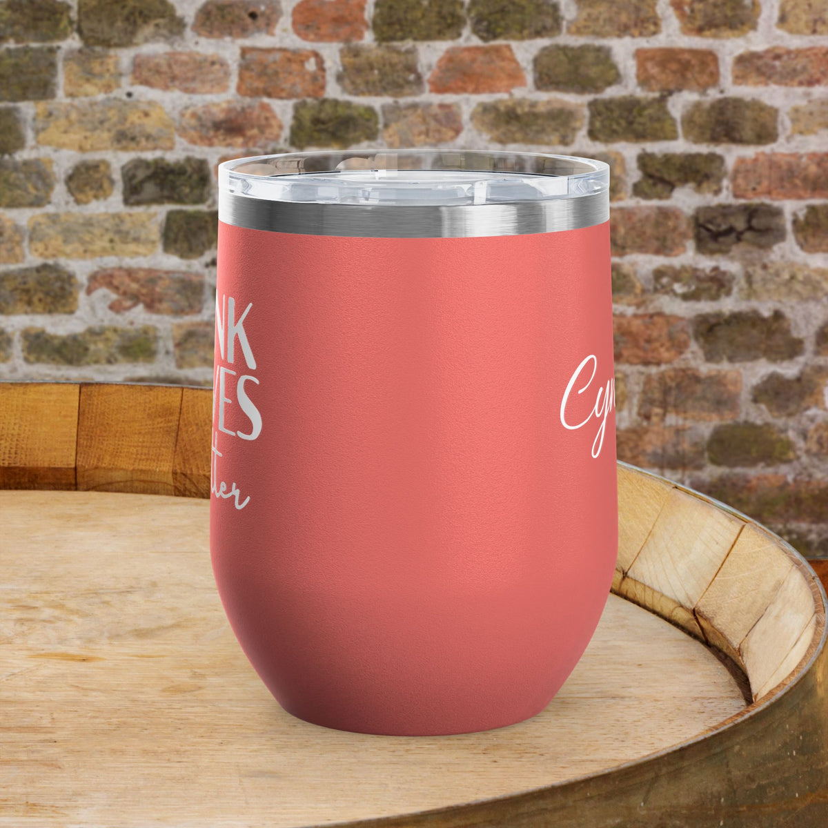 Drunk Wives Matter Personalized 12oz Wine Tumbler