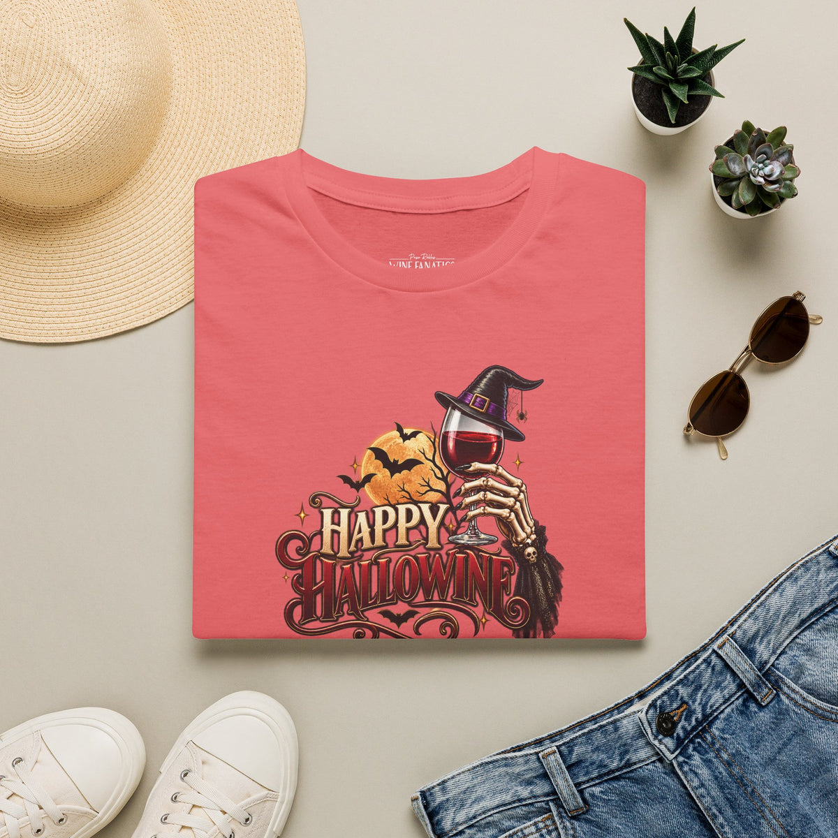 Let's Happy Hallowine Crewneck T-Shirt
