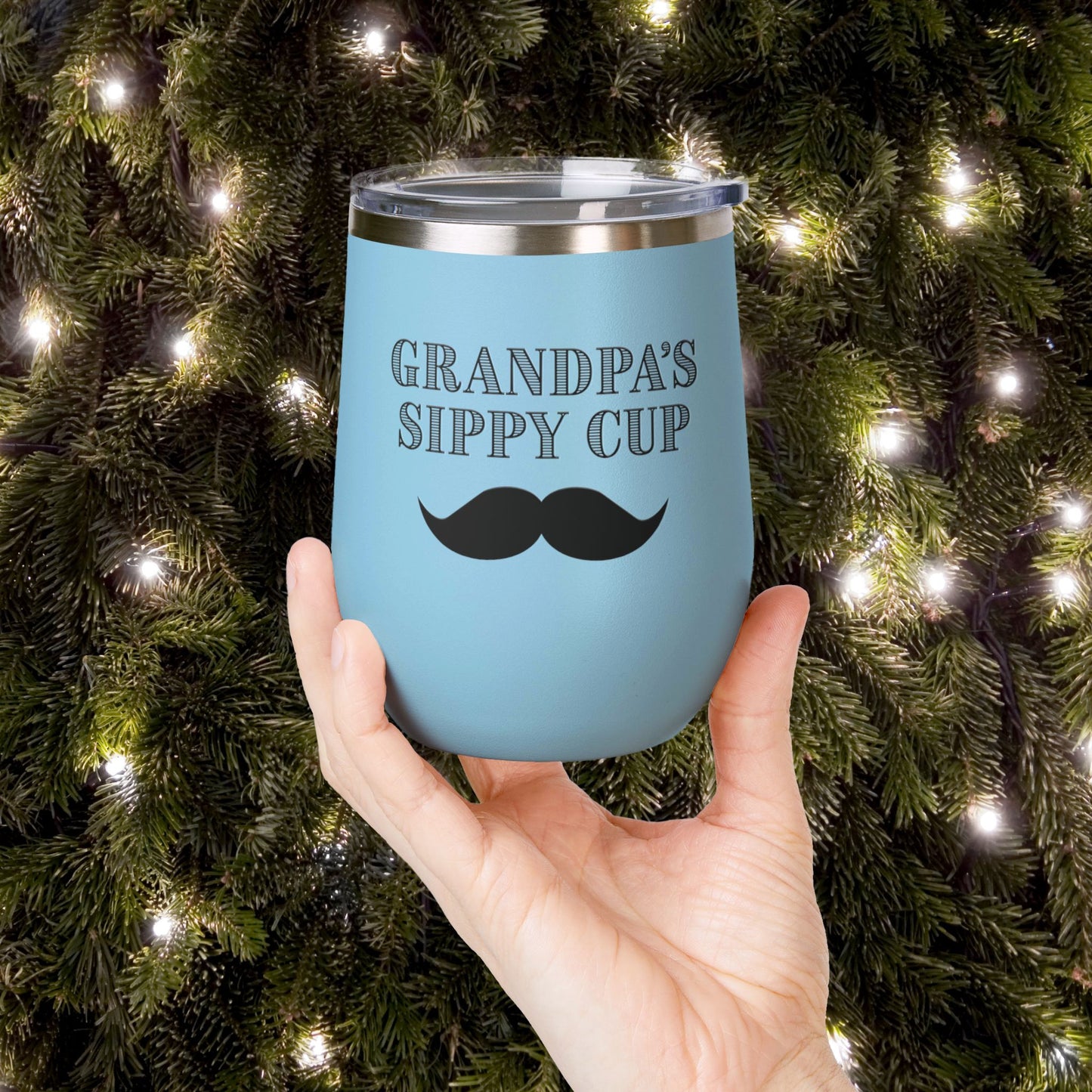 Grandpa's Sippy Cup (mustache) Wine Tumbler