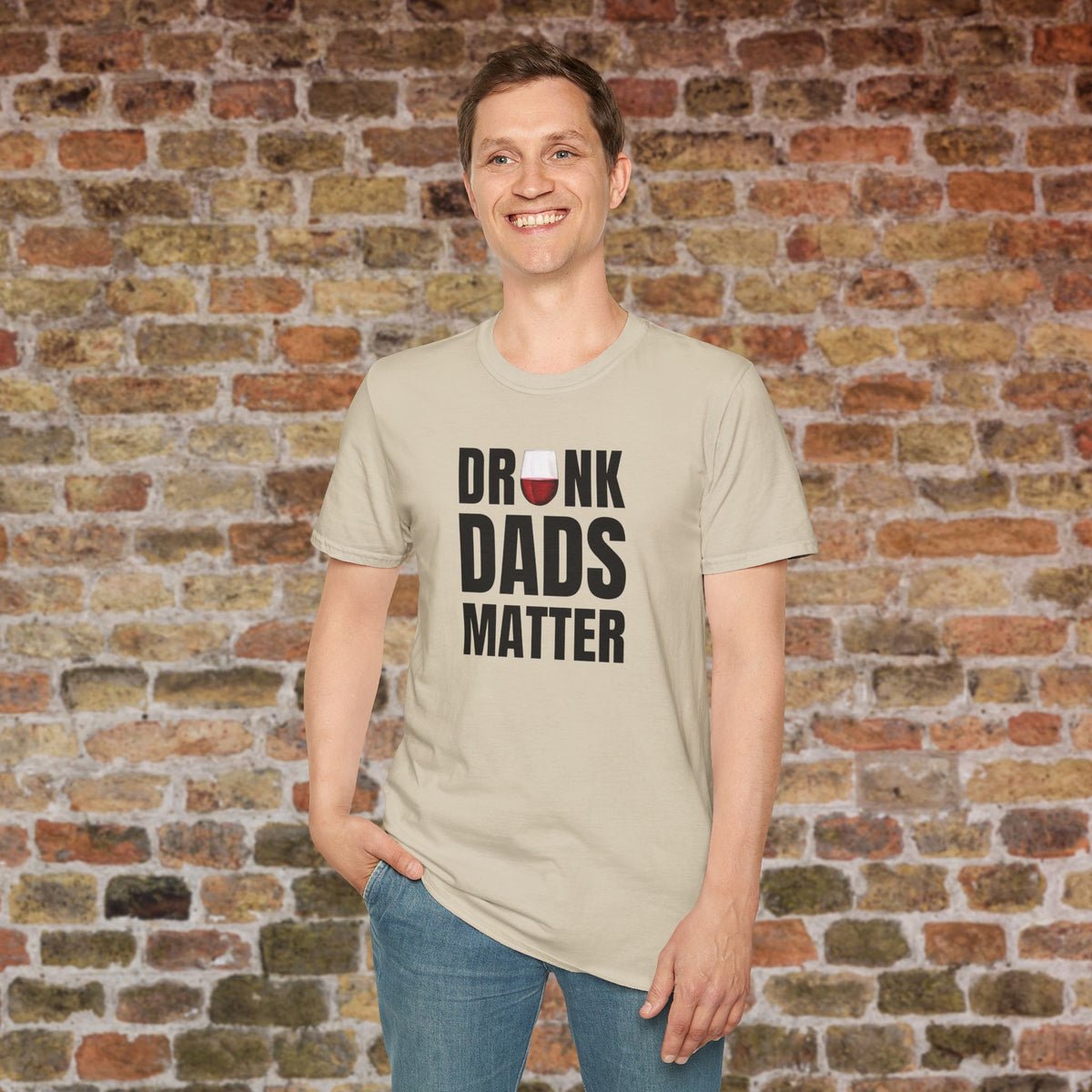 Drunk Dads Matter Crew Neck T-Shirt