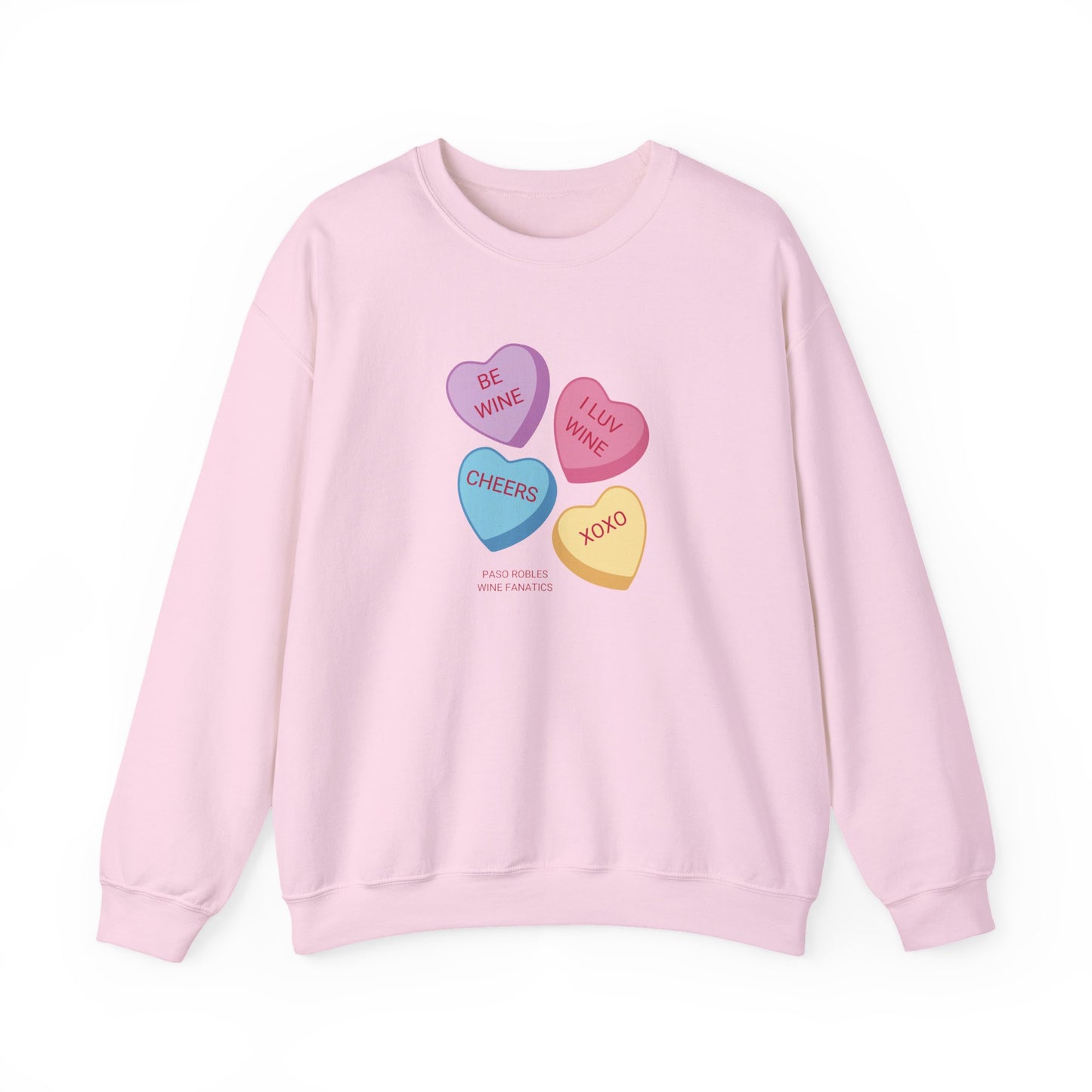 Wine Conversation Hearts Sweatshirt