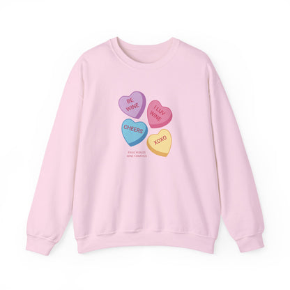 Wine Conversation Hearts Sweatshirt