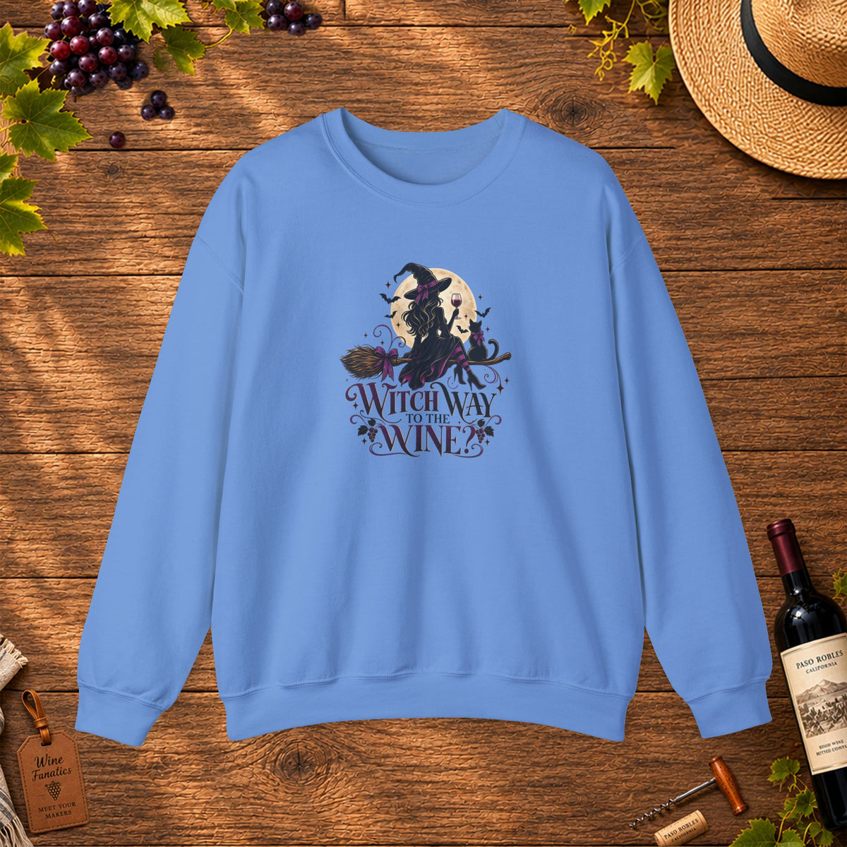 Witch Way To The Wine Sweatshirt