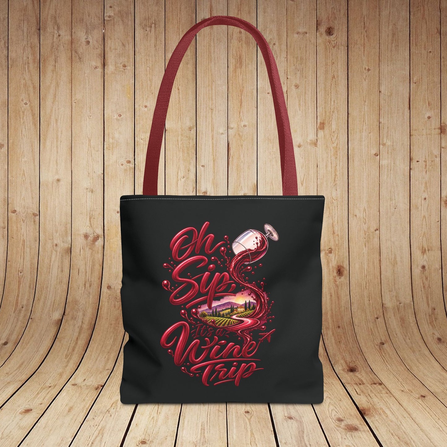 Oh Sip, It's A Wine Trip Personalized Tote Bag